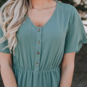 One loved babe Windsor Dress-Sage